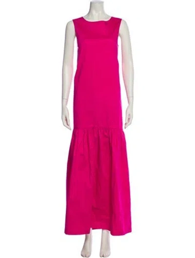 Pre-owned Co Sop Neck Long Dress In Pink
