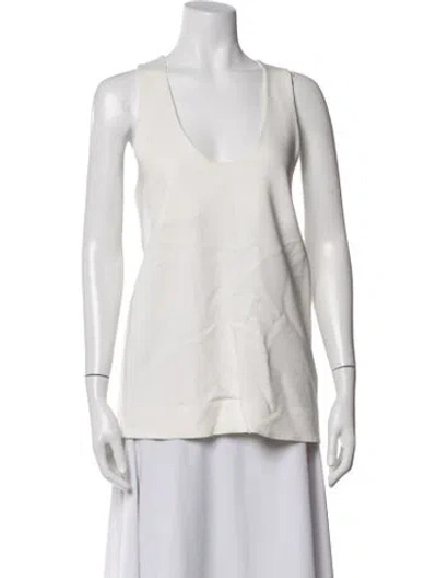 Pre-owned Co Sop Neck Sleeveless Top In Neutrals