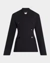 Co Sculptural Llarless Jacket In Black