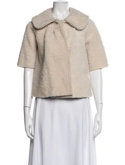 Pre-owned Co Shearling Jacket In Neutrals