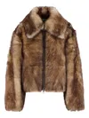 Co Shearling Short At In Brown