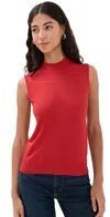 Co Shell Cashmere Tank Red In Red