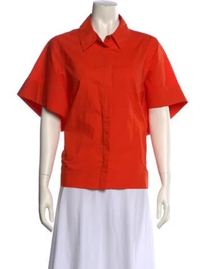 Pre-owned Co Short Sleeve Polo In Orange