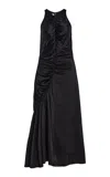 Co Silk Charmeuse Maxi Dress In Black