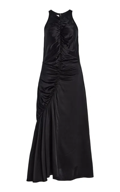 Co Silk Charmeuse Maxi Dress In Black