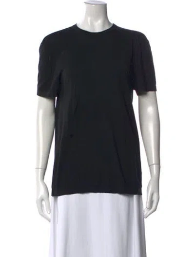 Pre-owned Co Silk Crew Neck T-shirt In Black