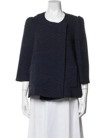 Pre-owned Co Silk Jacket In Blue