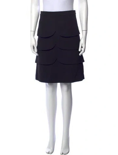 Pre-owned Co Silk Knee-length Skirt In Black
