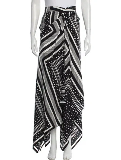 Pre-owned Co Silk Long Skirt In Black