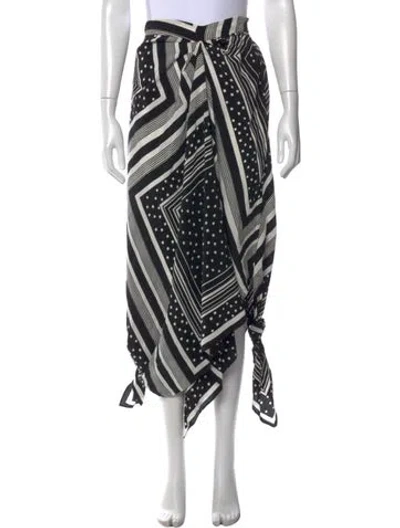 Pre-owned Co Silk Long Skirt In Black