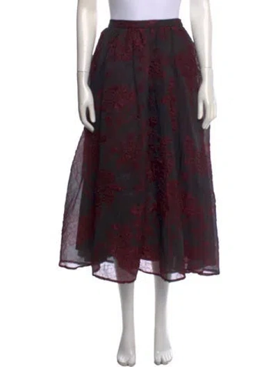 Pre-owned Co Silk Long Skirt In Purple