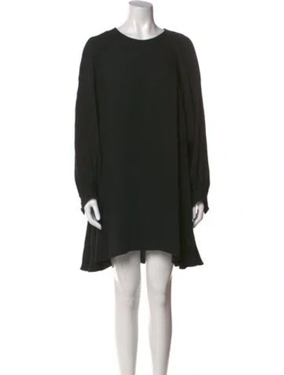 Pre-owned Co Silk Mini Dress In Black