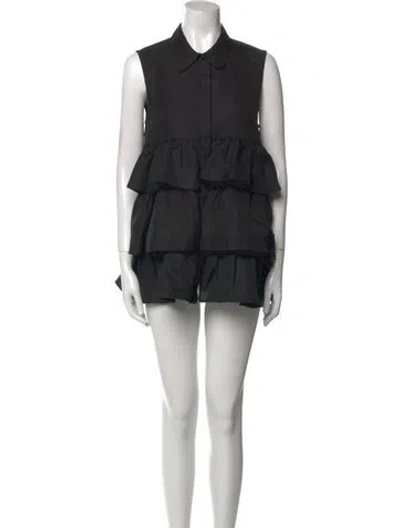 Pre-owned Co Silk Mini Dress In Black