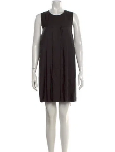 Pre-owned Co Silk Mini Dress In Black