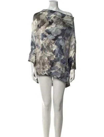 Pre-owned Co Silk Mini Dress In Multi