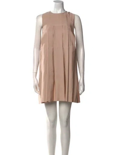 Pre-owned Co Silk Mini Dress In Pink