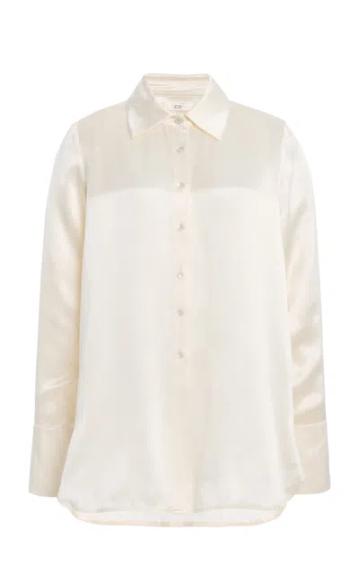 Co Silk Shirt In Metallic