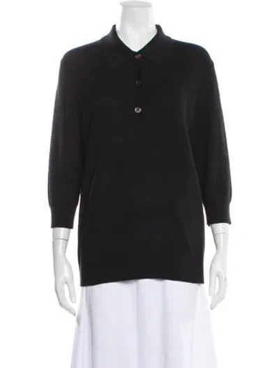 Pre-owned Co Silk Sweater In Blue