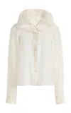 Co Silk-blend Cloud Llar Shirt - In White