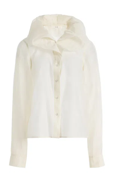 Co Silk-blend Cloud Llar Shirt - In White