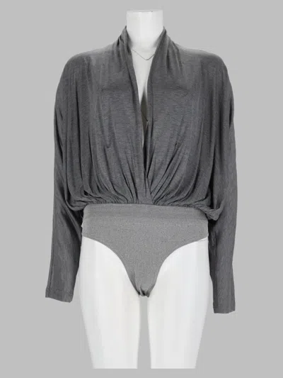 Co Silk-blend Mini Top In Gray