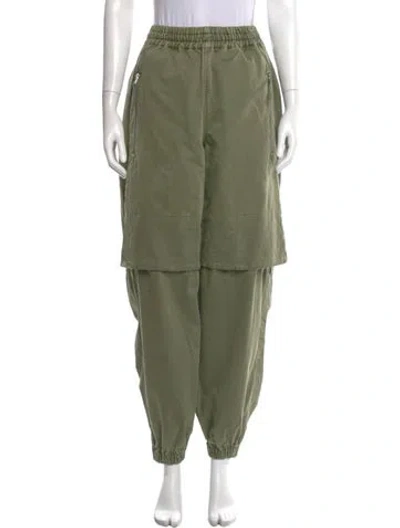 Pre-owned Co Skinny Leg Pants In Green
