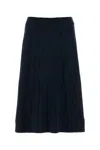Co Plisse Skirt In Navy