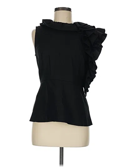 Pre-owned Co Sleeveless Blouse In Black