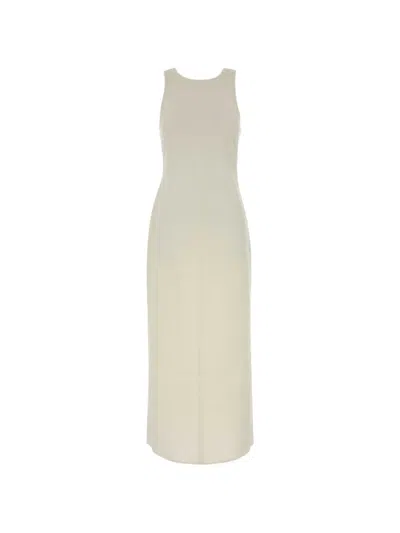 Co Sleeveless Racer-back Midi Dress In Gray