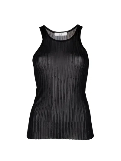 Co Sleeveless Top In Black