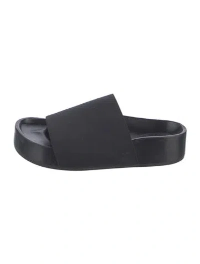 Pre-owned Co Slides In Black