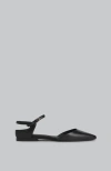 Co Leather Slingback Flats In Black