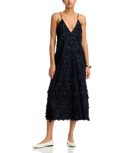 Co Slip Midi Dress In Navy