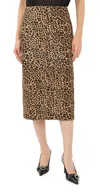 Co Slip Skirt Leopard In Animal Print