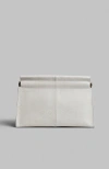 Co Small Leather Clutch In Ivory