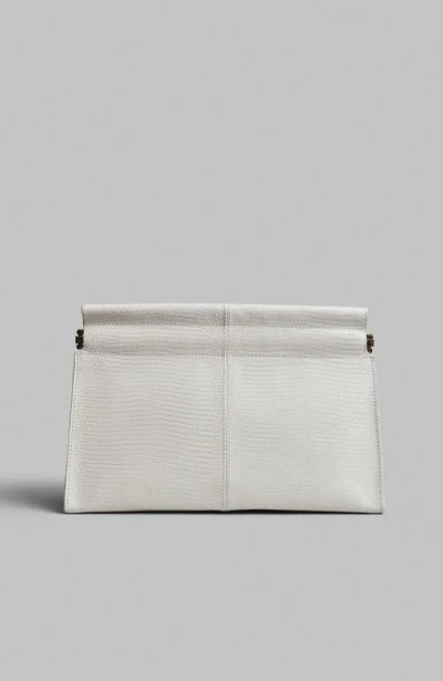 Co Small Leather Clutch In Ivory