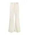 Co Straight-leg Cut Trousers In White