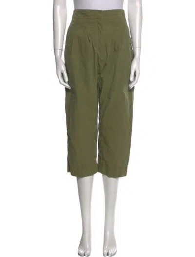Pre-owned Co Straight Leg Pants In Green