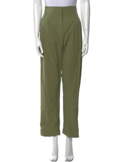 Pre-owned Co Straight Leg Pants In Green