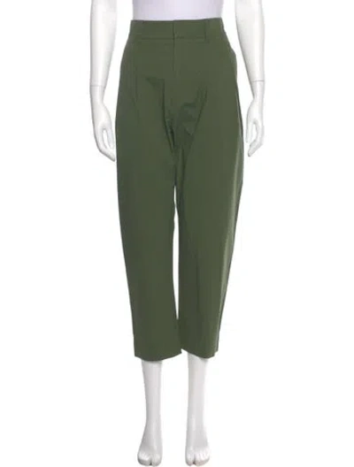 Pre-owned Co Straight Leg Pants In Green