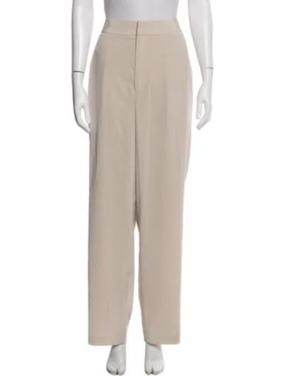 Pre-owned Co Straight Leg Pants In White