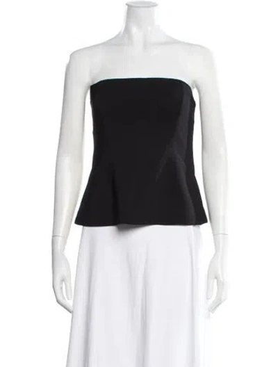 Pre-owned Co Strapless Top In Black