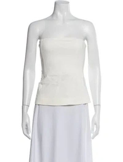 Pre-owned Co Strapless Top In Neutrals