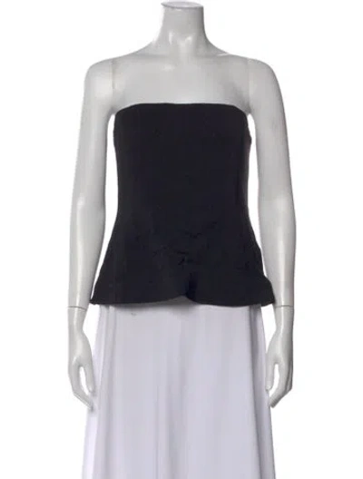 Pre-owned Co Strapless Top W/ Tags In Black
