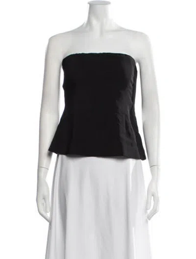 Pre-owned Co Strapless Top W/ Tags In Black