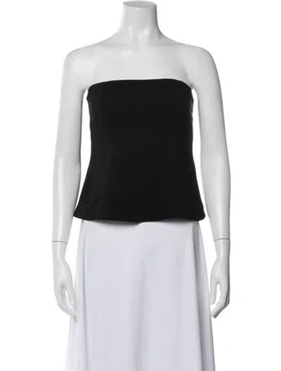 Pre-owned Co Strapless Top In White