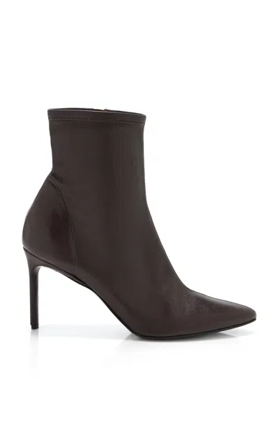 Co Stretch Leather Ankle Boots