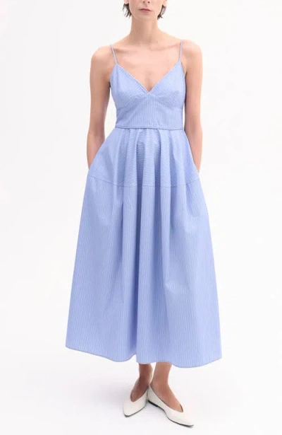 CO STRIPED CAMISOLE DRESS