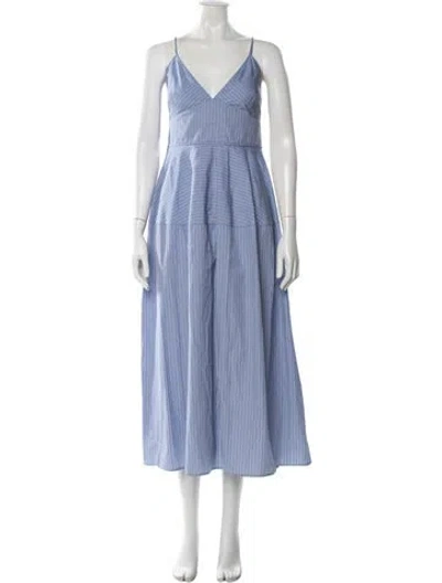 Pre-owned Co Striped Long Dress In Multi