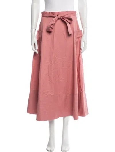 Pre-owned Co Striped Long Skirt W/ Tags In Pink